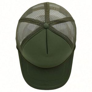 Gorra de béisbol personalizada al por mayor en stock con bordado, 5 paneles, snapback, malla, tipo trucker con cuerda - Product Image 3