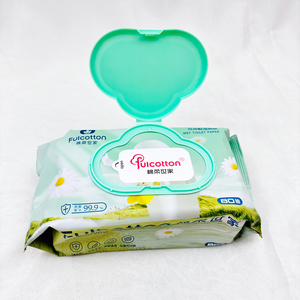 Lingettes Bébé Écologiques Jetables, Non Parfumées, à l'Eau Purifiée, Serviettes Humides Nettoyantes, Papier <span class=keywords><strong>Toilette</strong></span> en Gros pour <span class=keywords><strong>Nouveau</strong></span>-nés - Product Image 2