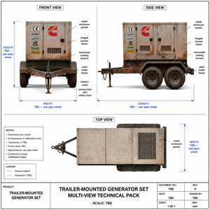 Générateur diesel silencieux Cummins Weichai Yuchai Baudouin de 50 kVA à 200 kVA, puissance de secours pour hôtels et hôpitaux, tension nominale 380 V - Product Image 1