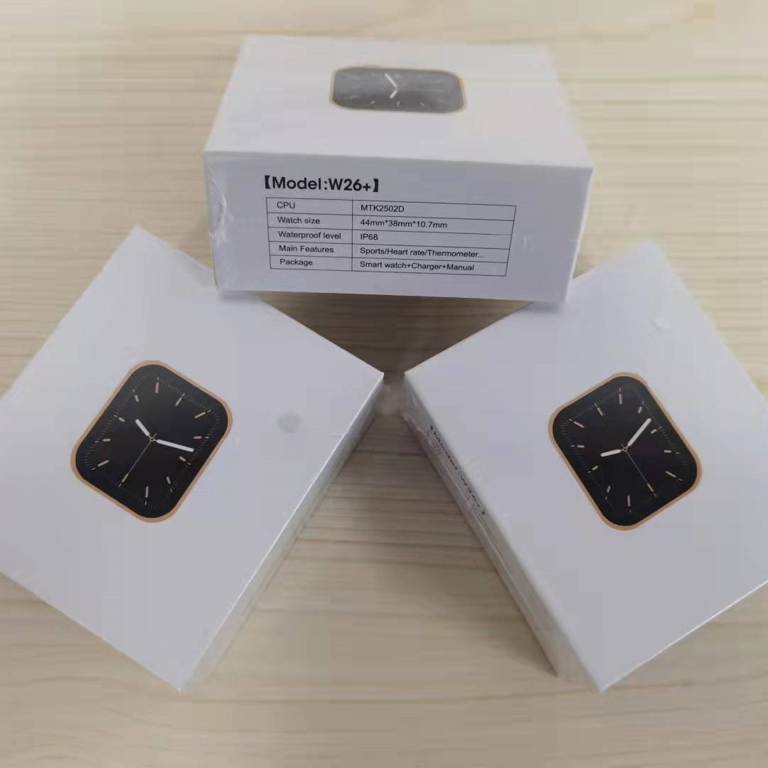 New arrival upgrade w26+ knob series 6 ip68 waterproof 1.75 Inch full screen w26plus smart watch reloj 44mm smartwatch