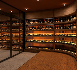 Diseño Interior de Lujo para Tiendas de Licores, Vitrinas Metálicas para Vino, Diseño de Vitrinas para Licores - Product Image 6