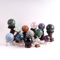 Mini boules de cristal naturelles polies, ouvertes à la main, en calciite améthyste et agate, pour la décoration, vente en gros,