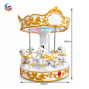 Carrusel Infantil de 6 Asientos con Monedas, Mini Carrusel para Centros Comerciales y Parques de Diversiones Interiores - Product Image 3