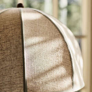 Lampadaire en bois rétro pour salon et hôtel, style Mid-Century, en acier, bois et lin, LED E26, vente en gros d'usine, transfrontalier, modèle <span class=keywords><strong>Bates</strong></span> - Product Image 3