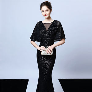 18013 # elegante de las mujeres de largo sirena formal dama de honor vestido de noche de lujo de vestidos árabe Reunión Anual de modelo de coche - Product Image 5