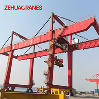 Grue portique multifonctionnelle intelligente Zehua, transpalette de conteneurs monté sur rail avec une hauteur de levage de 25 m et une portée de 30 m