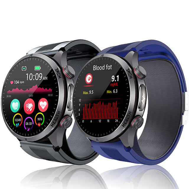 S26 Amoled ECG PPG Smart Watch with Air Pump Air Bag True Real Blood Pressure Accurate Health Step Counting Smart Watch