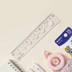 <b>M</b>&G Soft Ruler 15cm Safe Odorless With Circle Template <b>For</b> Drawing - Product Image 2