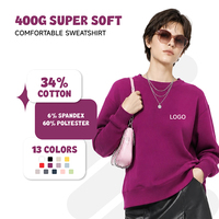 Sweat-shirt à capuche épais 400 g/m² à prix abordable, streetwear, vêtements de créateur personnalisés, pull confortable vierge