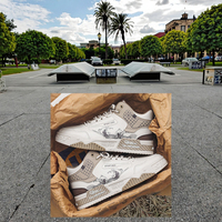 Fabricant OEM Chaussures de planche pour hommes Respirantes, décontractées, polyvalentes, hautes en cuir, confortables, à semelle épaisse