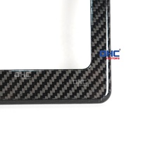 Marco Estándar Americano para Matrícula de Fibra de Carbono, Soporte para Placa de Matrícula de Automóvil