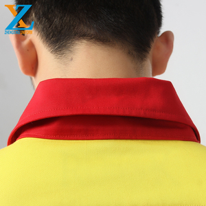 Tuta da Lavoro per Uomo |   Tuta di Sicurezza Resistente all'Usura Bicolore Rosso-Giallo per Stazioni di Servizio, Riparazioni Auto e Soccorso d'Emergenza - Product Image 6