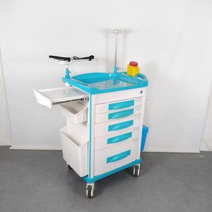 Carrito de Tratamiento Médico Xiangwen de ABS, 750x650x920mm, 5 Cajones, Carrito de Emergencia para Uso Hospitalario - Product Image 3