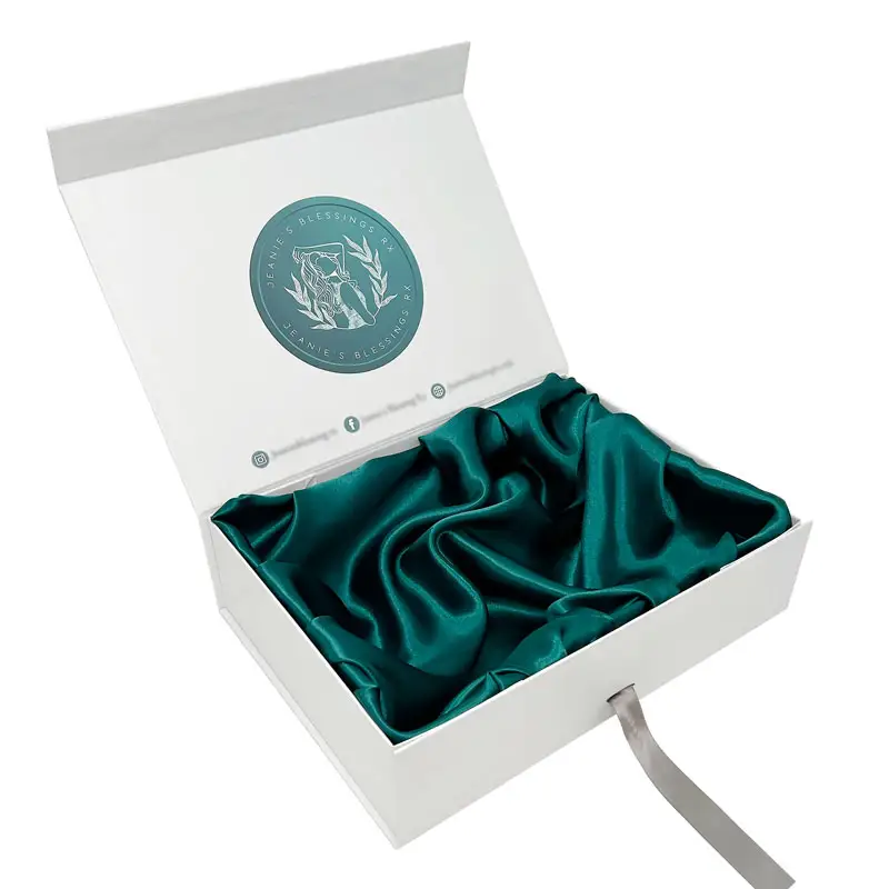 निर्माता कस्टम सफेद कठोर सेट अप उपहार बॉक्स लक्जरी कॉस्मेटिक चुंबकीय कागज सौंदर्य उत्पाद बॉक्स पैकेजिंग