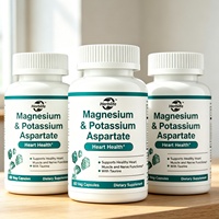 Complément Alimentaire OEM en Gros à Marque Blanche : Capsules de Magnésium et d'Aspartate de Potassium avec Taurine pour la Santé Cardiaque
