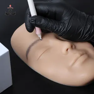 Wenshen ODM OEM 100% Silicone 3D realista maquiagem permanente prática pele Pmu prática rosto
