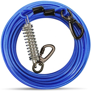 Coureur <span class=keywords><strong>de</strong></span> chien en acier à tête froide câble d'attache ligne <span class=keywords><strong>de</strong></span> plomb <span class=keywords><strong>de</strong></span> chien en acier inoxydable robuste pour la construction pour les parcs <span class=keywords><strong>de</strong></span> camping extérieurs - Product Image 1