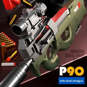Fucile d'Assalto Elettronico Professionale P90, Giocattolo Realistico, Pistola Elettrica per Adulti, Giocattolo con Proiettili, Replica PUBG per Ragazzi - Product Image 3