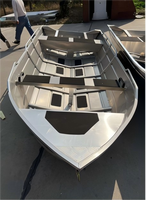 Bateau de pêche en aluminium de 2,5 m pour les loisirs aquatiques et les activités de loisirs, coque légère soudée à l'argon, design durable résistant à la corrosion
