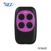 YET2144 RF 12V Porte automatique coulissante 315Mhz 433Mhz Télécommande intelligente à apprentissage 4 boutons pour porte Multifréquence Garage