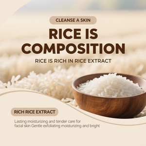 Hữu cơ mặt da giữ ẩm nhẹ nhàng làm sạch lỗ chân lông loại bỏ Hydrating Sữa rửa mặt gạo nguyên bột giấy sạch Mousse - Product Image 3