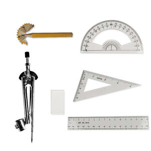 Bộ Dụng Cụ Toán Học Bộ Tối Đa 9 Miếng-Hộp Chống Vỡ, Thước Kẻ, Thước Đo Góc, La Bàn Và Hộp Bút Chì Cho Đồ Dùng Học Sinh - Product Image 3