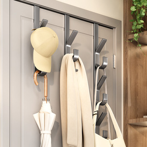 Over Door <b>Hooks</b> Carbon Steel Single <b>Hook</b> 1-3kg Load Capacity For Clothes Bags Behind Doors On Walls - Product Image 2