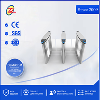 Puerta de Velocidad para Peatones de Acero Inoxidable 304 con Motor sin Escobillas, Control de Acceso por QR, RFID y Reconocimiento Facial, 35 Personas/Min, IP54, Metro