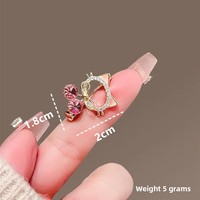Broche YHY mignonne en forme de chat et de cerise, anti-reflet, en alliage plaqué, pour col de chemise, costume ou manteau, accessoires pour femme