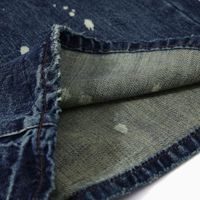 Jean ample vintage Huanqiu pour homme, coupe large, délavé foncé, effet éclaboussures de peinture, style streetwear, décontracté, en denim pour le quotidien
