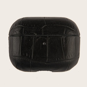 Boman-Piel de cocodrilo de grano superior, acabado con borde plegable, para funda <span class=keywords><strong>airpods</strong></span> - Product Image 2