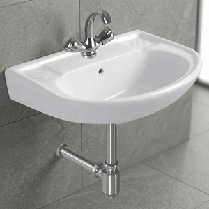 Lavabo de cerámica redondo, lavabo de piedra de una pieza de diseño europeo, lavabo de pedestal de Soporte simple para baños de hotel en casa - Product Image 4