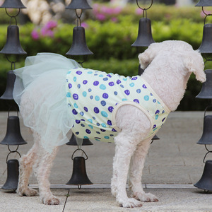 Vestido ligero de verano para mascotas, falda tutú estilo princesa para perros pequeños, ropa para perros Bichon Frise Teddy, traje de verano - Product Image 3