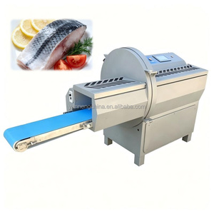 Machine à découper les saucisses, les côtes, le fromage, les fruits et la viande 380V, machine à diviser le bœuf, prix de gros, machine à couper la viande congelée - Product Image 1