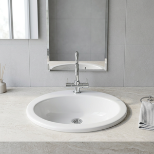 Lavabo de Cerámica Pequeño de Porcelana de Calidad de Exportación para Encimera, Lavamanos de Baño, Lavabo de Sobremesa - Product Image 5