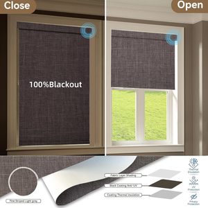 <span class=keywords><strong>Persianas</strong></span> Enrollables Horizontales <span class=keywords><strong>de</strong></span> Poliéster Eléctricas Día y Noche, Tipo Zebra, para Hogar Inteligente, Fácil Instalación, Decorativas, Personalizables para Ventana - Product Image 6