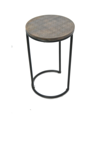 Mesa auxiliar de madera superior con diseño láser Vintage industrial comercial Uso multiusos moderno para restaurante de hotel en casa - Product Image 3