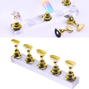 Soporte de ejercicio ligero para uñas magnéticas, soporte de uñas de cristal acrílico, herramienta de manicura, venta al por mayor, Mini soporte de exhibición para manicura - Product Image 1