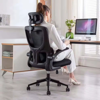 Chaises de bureau ergonomiques de luxe de haute qualité, noires, réglables en hauteur, avec support lombaire, pour le bureau à domicile et les salles de réunion