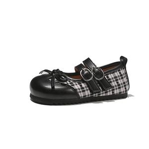 Chaussures Mary Jane pour filles, chaussures plates en cuir PU avec nœud papillon, semelle souple pour enfants filles, printemps automne - Product Image 5