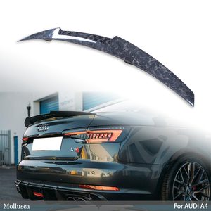 Aileron arrière style M4 en fibre de carbone véritable forgée pour Audi A4/S4 B9 B9.5 2017-2024 - Product Image 1