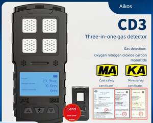 Detektor Gas Empat dalam satu Cd4 yang digunakan tambang Aikesi dengan sertifikat keamanan batu bara untuk tambang batu bara - Product Image 2