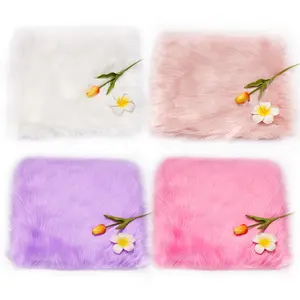 Wholesale Fur Nail Table Mat Manicure Cushion Foldable Washable Hand Rest Pad Photo Background Nail Art Tool