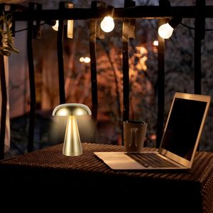 Lámpara de Mesa con Forma de Hongo, Inalámbrica, LED, Recargable por USB, con 3 Colores de Luz Atenuable, para Dormitorio, Sala de Estar u Oficina - Product Image 6