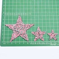 Aplikasi Resin Bintang Warna-warni Motif Hotfix untuk DIY Aksesoris Pakaian, Sepatu, Tas, Tempel Berlian