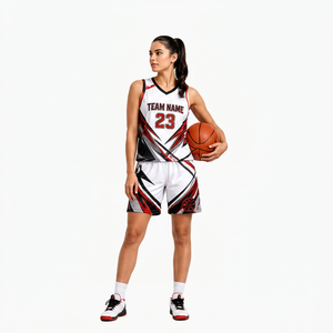 Uniforme de basketball sans manches respirant style unique 2025 avec logo personnalisé et tenue d'équipe 100 % polyester imprimé - Product Image 3