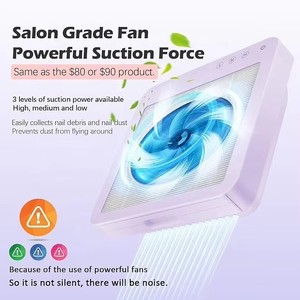 Collecteur de poudre à ongles, aspirateur puissant avec ventilation par ventilateur pour la poudre acrylique et le vernis à ongles, idéal pour les salons de manucure - Product Image 1
