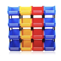 Vente en gros Organisateur industriel écologique multifonction Boîte en plastique empilable Étagère d'entrepôt Bacs empilables pour vis
