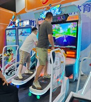 Máquina de juegos recreativos para interiores, simulador de deporte de Metal, máquina de juegos recreativos de vuelo permanente para surfear VR