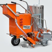 Machine de marquage routier manuelle Lighten Traffic LT-TMA - Largeur de 15 cm - Pour lignes de stationnement - Faible coût d'entretien - Garantie 1 an